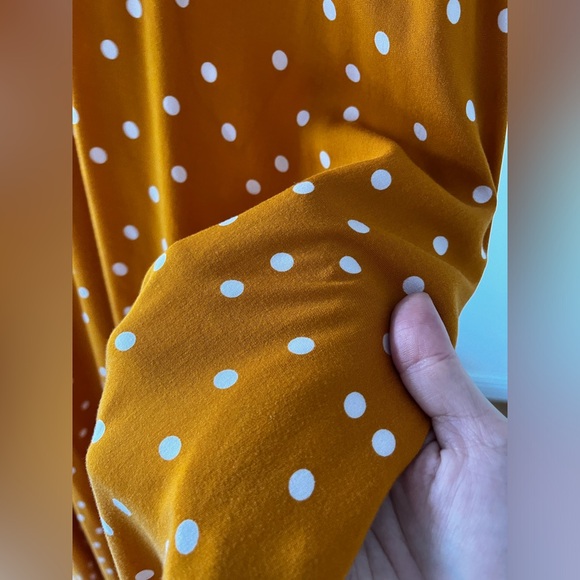 AVA & VIV Polka Dot Midi Dress, Size 1X - Picture 2 of 7